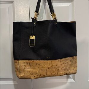 Polo Ralph Lauren Black & Cork Tote Bag